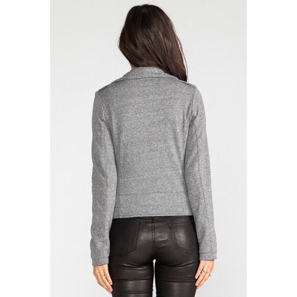 Current/Elliott The Easy Biker Zip Soft Knit Motorcycle Jacket Size 1 (Small) - Picture 8 of 8